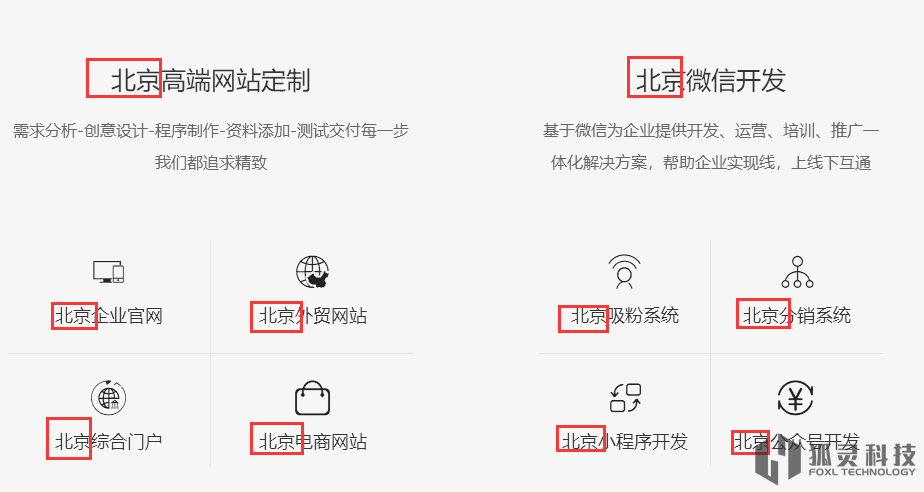 城市分站演示效果